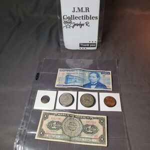 Vintage Mexican Currency Lot: 50 & 1 Peso Banknotes (1969) with Assorted Mexican